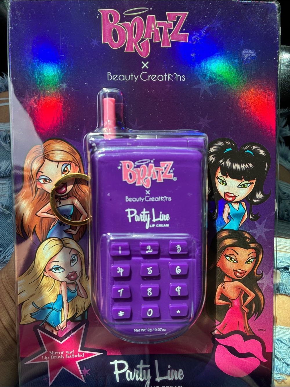Bratz lip cream cell phone keychain